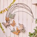 Configuracion Metal Butterflies Moon Indoor & Outdoor Wall Decor, Multi Color CO3268851